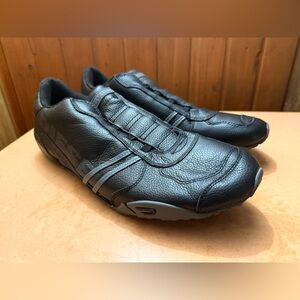 Diesel Men's Black Leather Sneakers(brand new)